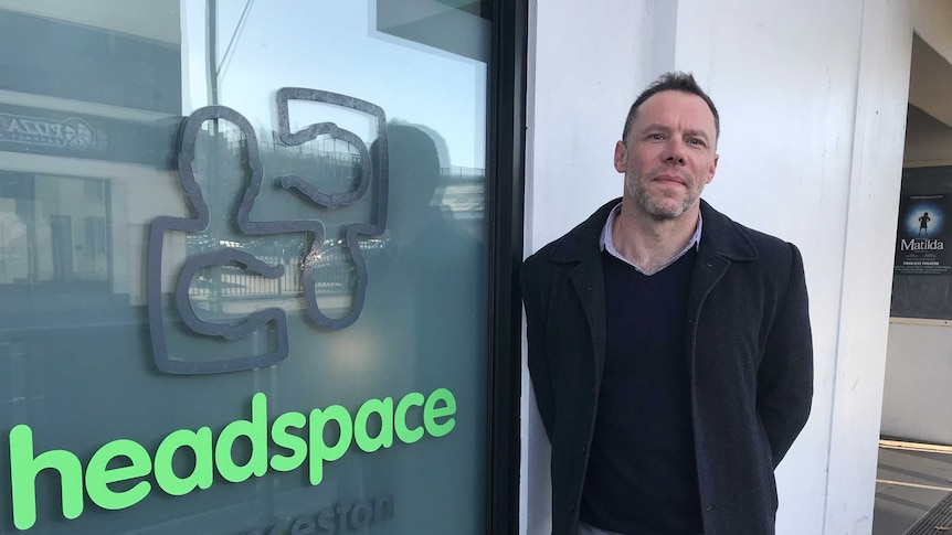 Headspace manager Wayne Frost outside office.