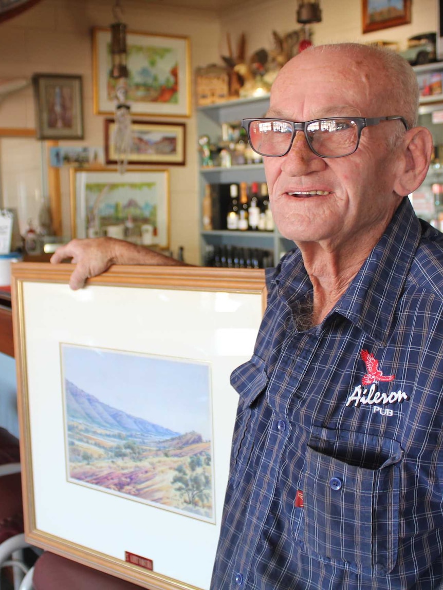 Greg Dick owner of Albert Namatjira watercolours.