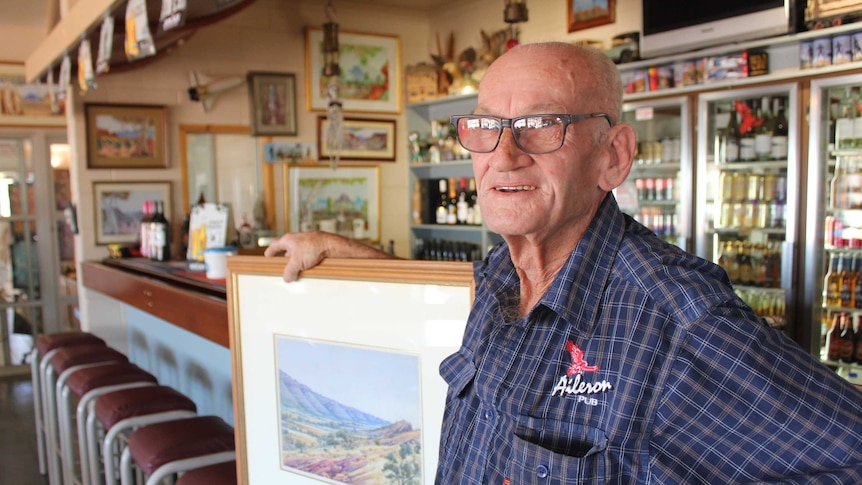 Greg Dick owner of Albert Namatjira watercolours.