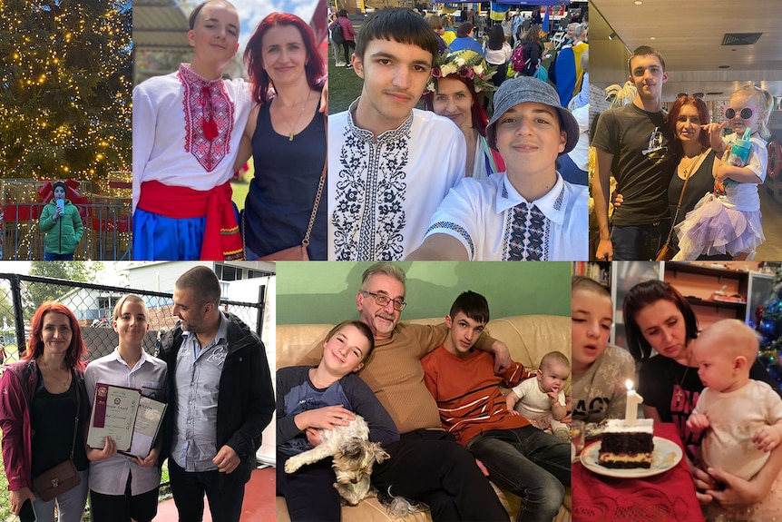 A collage of family photos including travel, holidays and festivals showing a happy family who love to spend time together