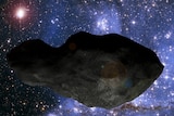 An artist's impression of the Trojan asteroid that shares Earth's orbit around the Sun.