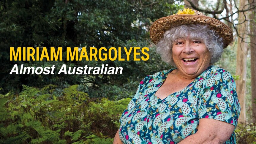Miriam Margolyes smiling brightly in a sunhat