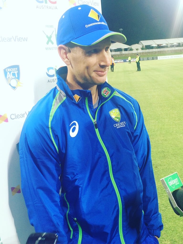 Adam Voges after the PM's XI game