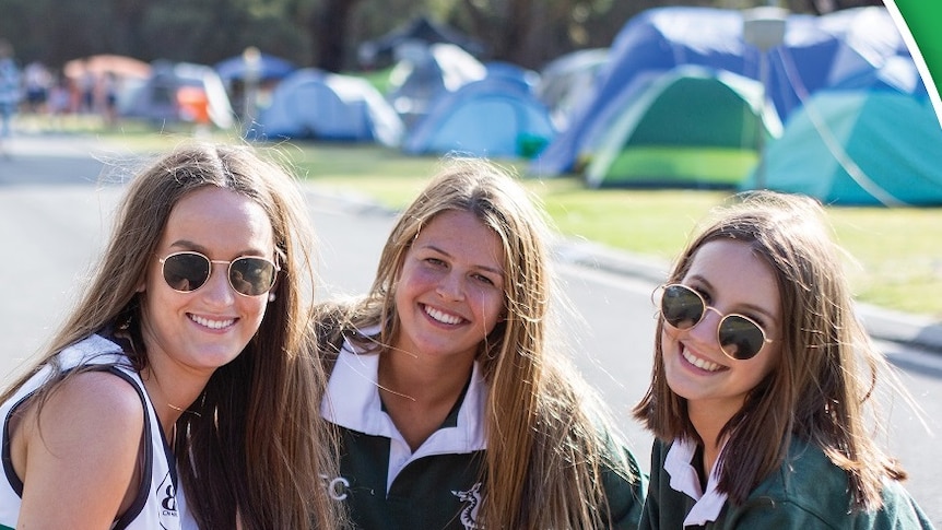 Promotional image for the annual schoolies festival in South Australia.