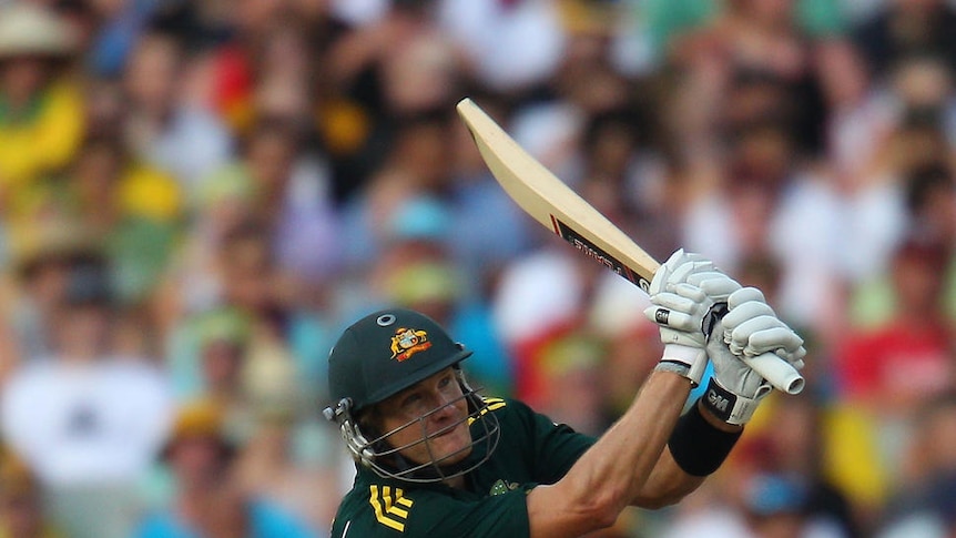 Shane Watson hit seven fours and a six to lead Australia's chase.