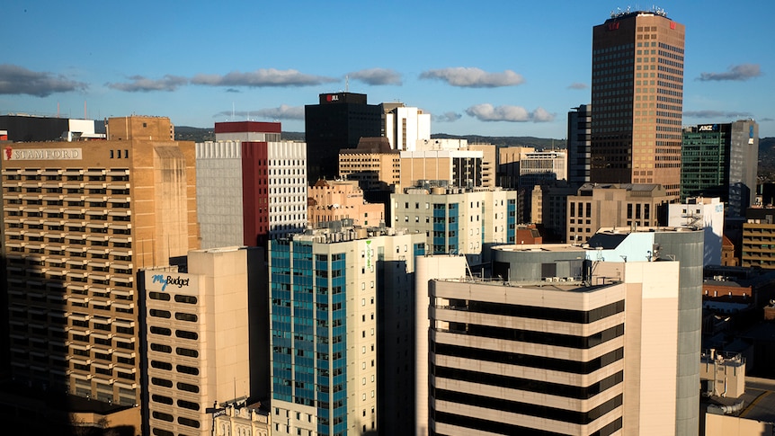 Buildings of Adelaide CBD.