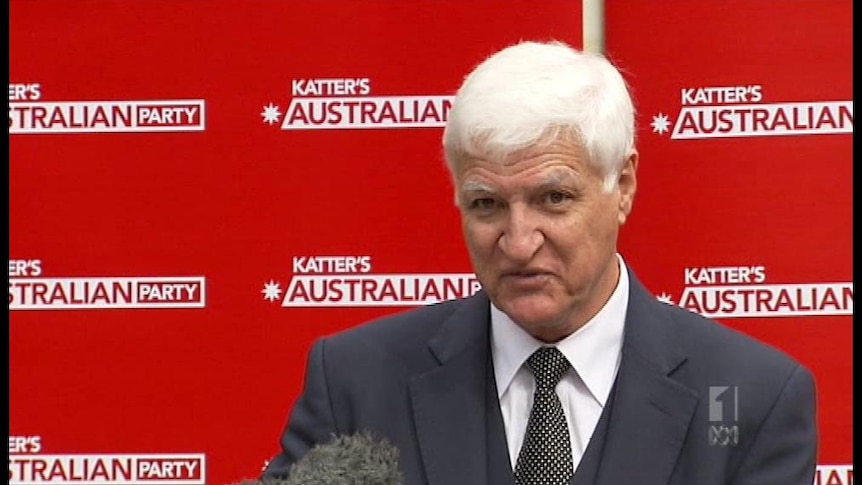 Mr Katter says he has candidates ready to contest the next state and federal elections.