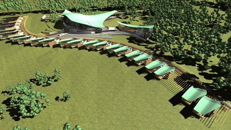 The architects' vision for the multi-million dollar resort on the Tasmanian east coast.
