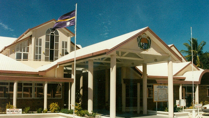 The parliament building in Nauru.