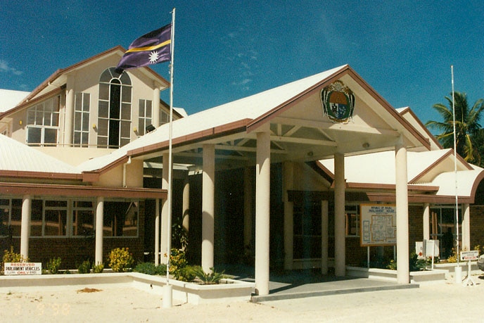 The parliament building in Nauru.