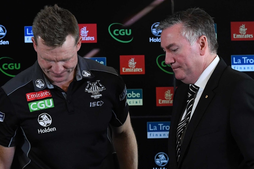 Nathan Buckley and Eddie McGuire