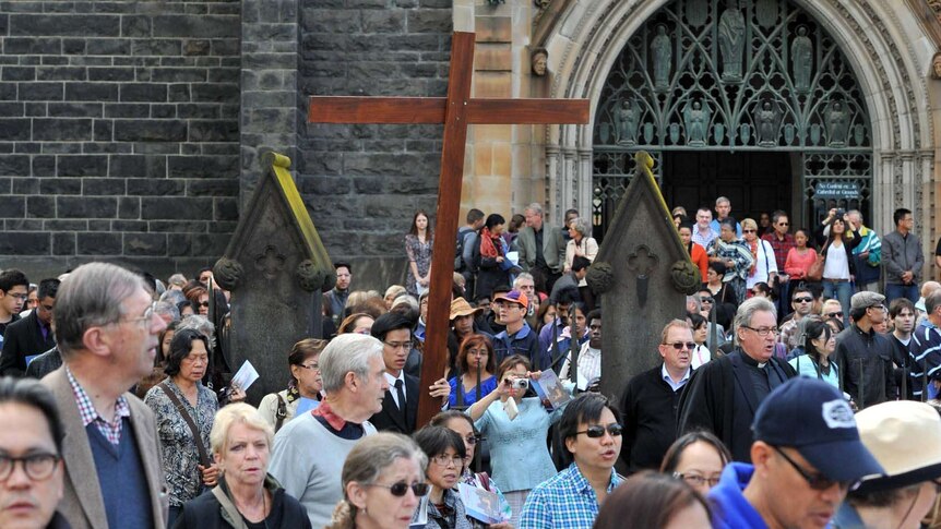 The Way of the Cross travels through Melbourne