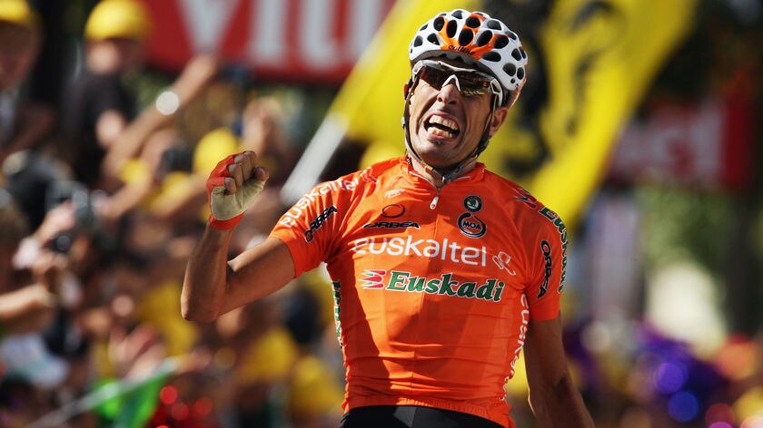 Astarloza celebrates Tour stage victory