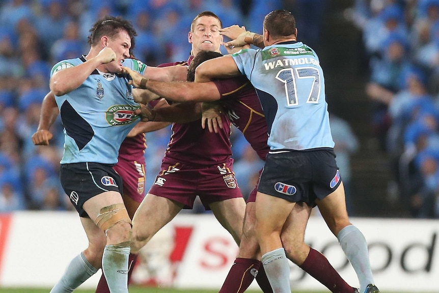 Gallen and Myles come to blows