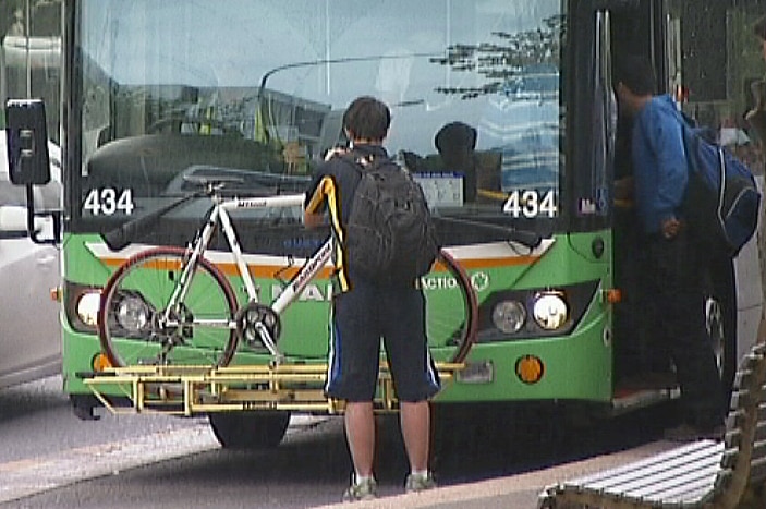 Bike racks at front of some ACTION buses have proven popular to move cyclists around Canberra.