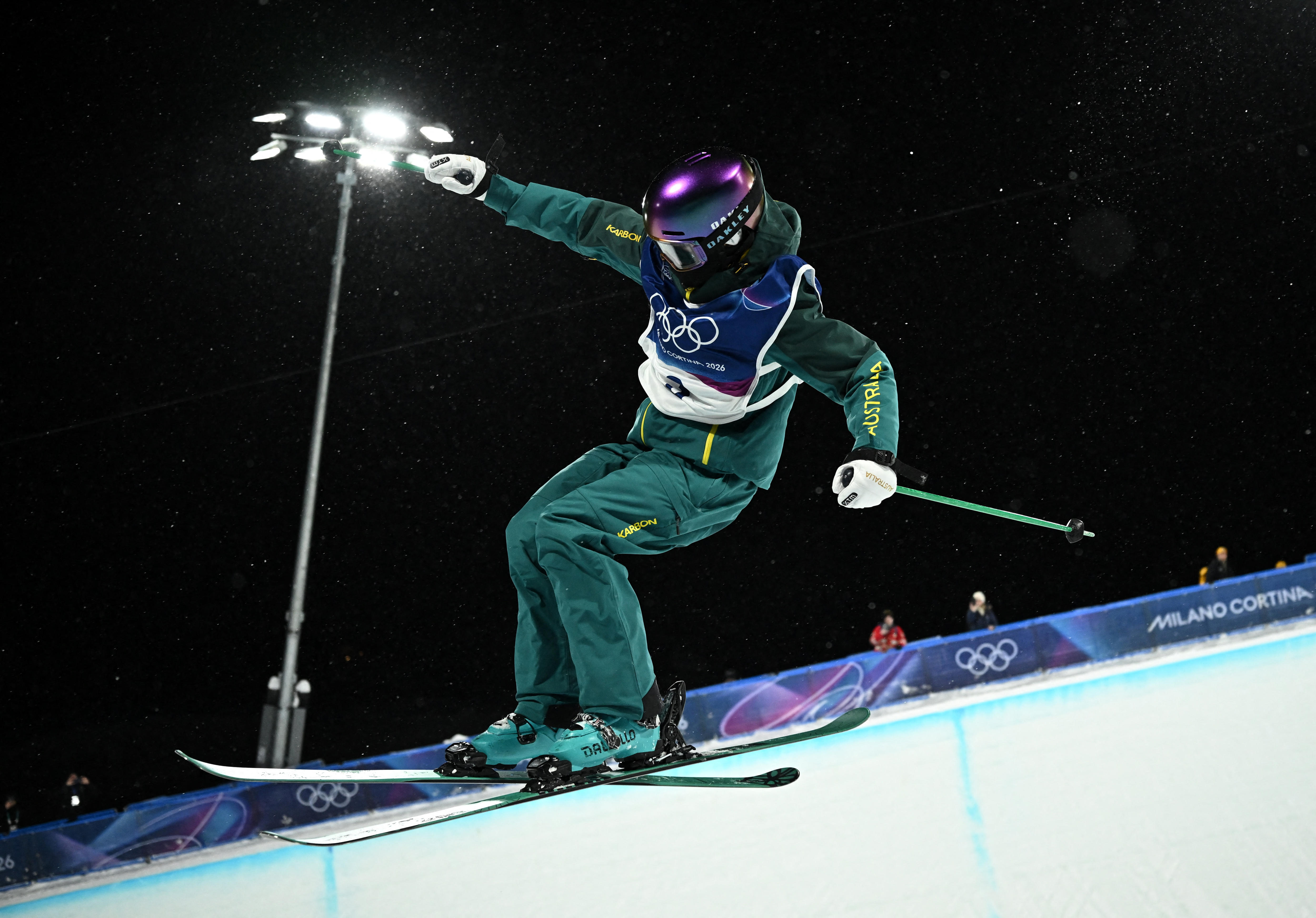 Indra Brown competindo nos Jogos Olímpicos de Inverno.