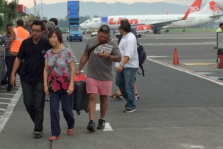 Helen Chan and Michael Chan arrive at Yogyakarta