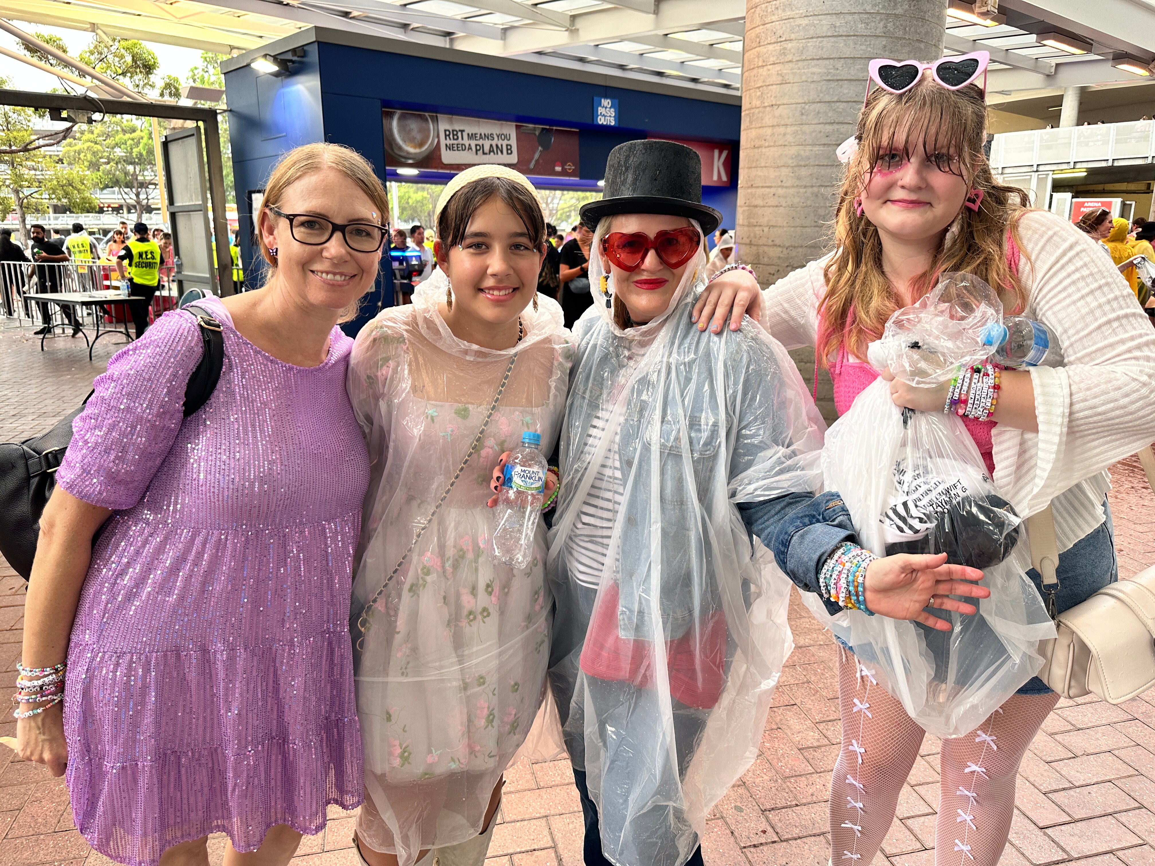 Fans outside Taylor Swift venue at accor stadium