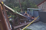 This deck collapsed in October 2013, injuring 24 people.