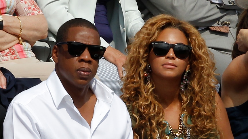 Musicians Jay-Z and Beyonce Knowles