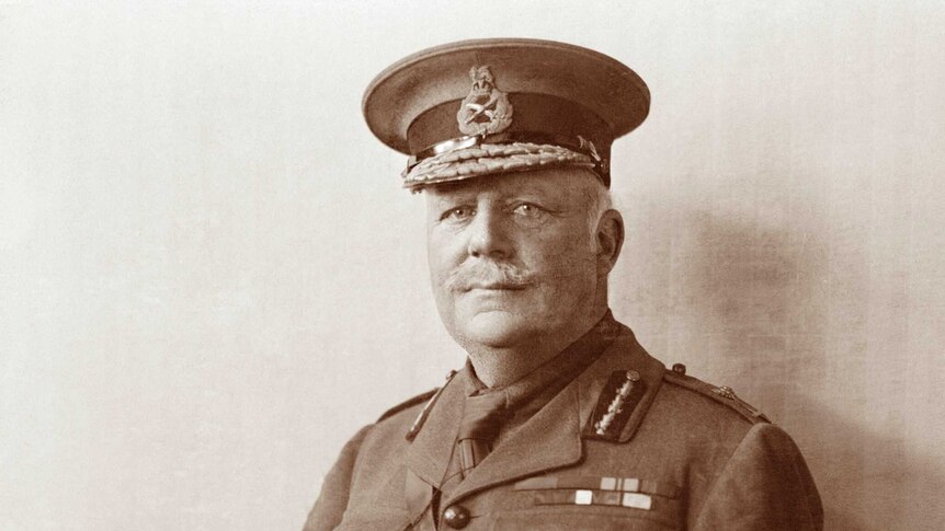 Studio portrait of Surgeon General Sir Charles Ryan.