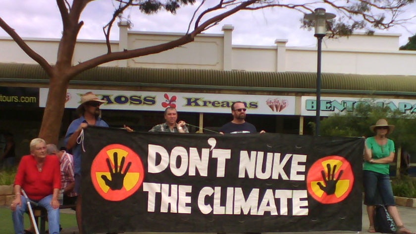 Kalgoorlie uranium protest