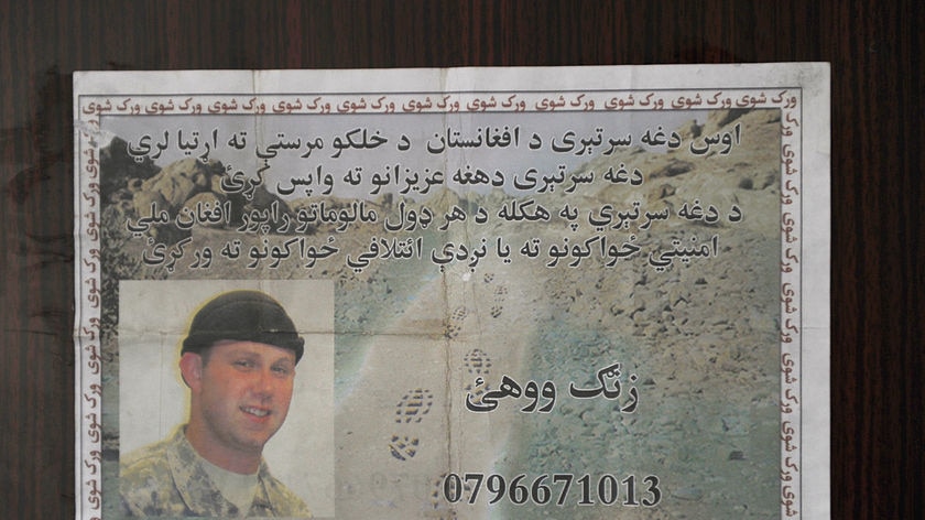 Pamphlet appeals for info on missing soldier