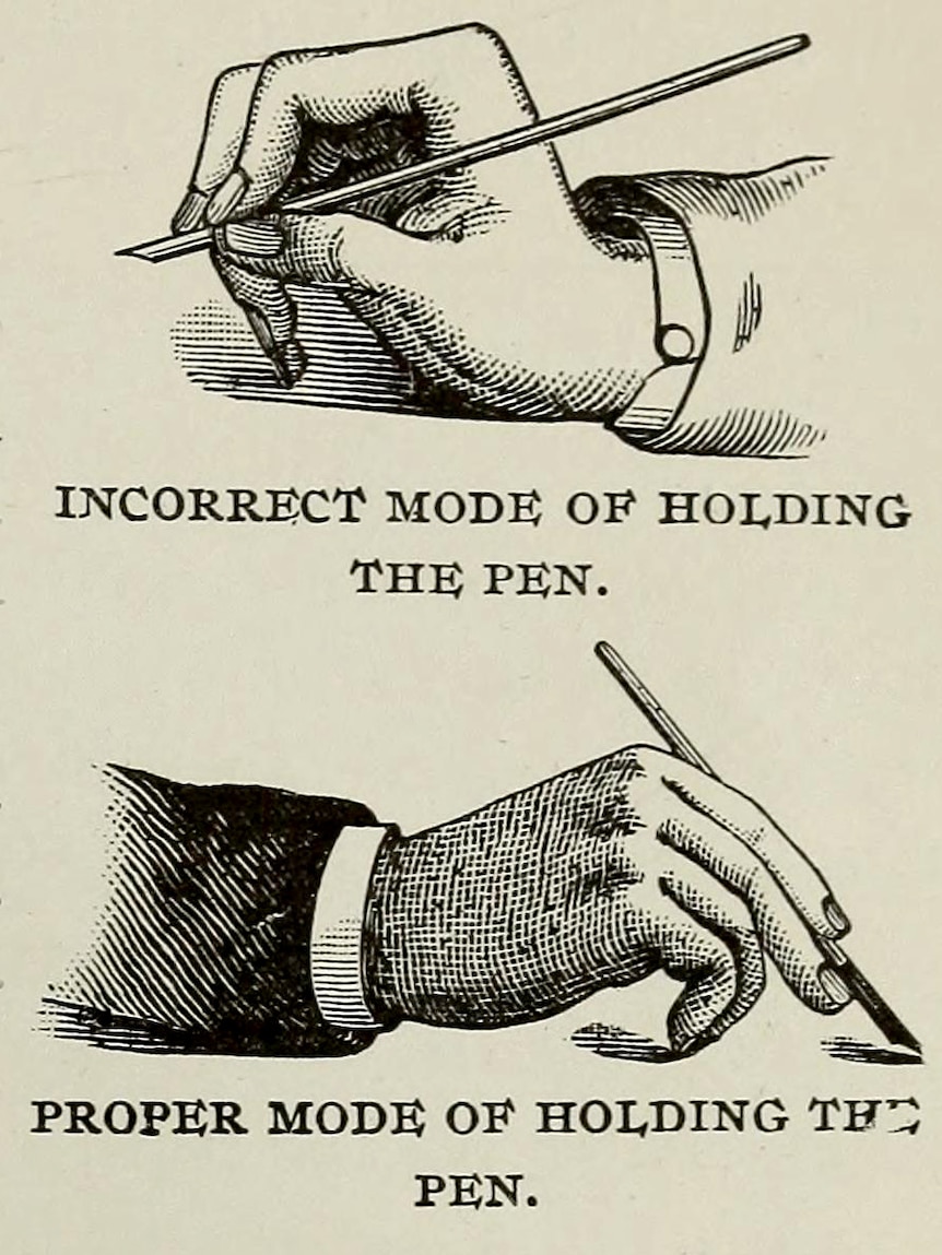 Late 18th century handwriting instructions