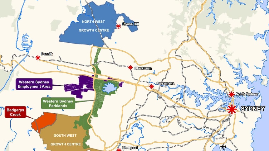 Proposed site of the Badgerys Creek Airport