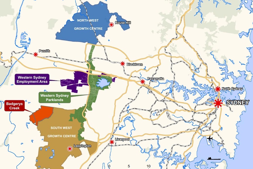 Proposed site of the Badgerys Creek Airport