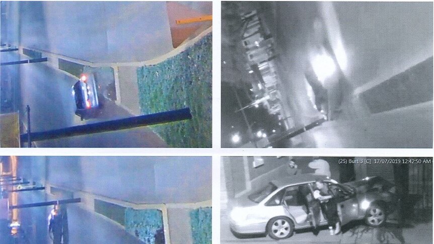 A car crash captured on CCTV.