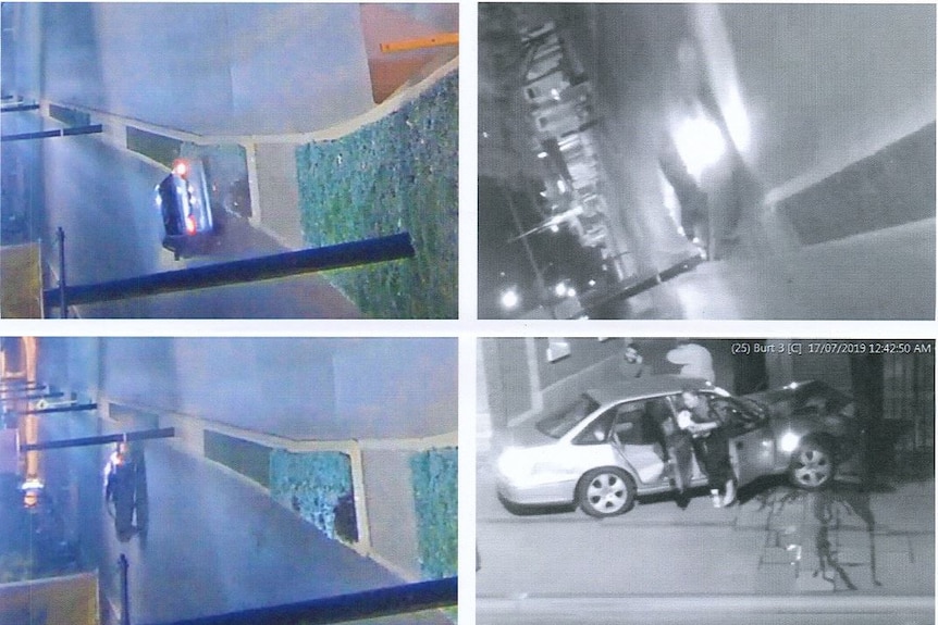 A car crash captured on CCTV.