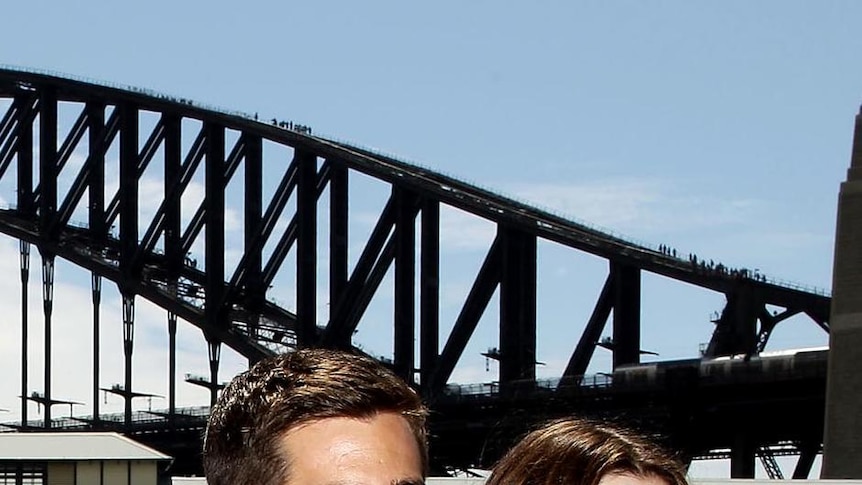 Jake Gyllenhaal and Anne Hathaway in Sydney