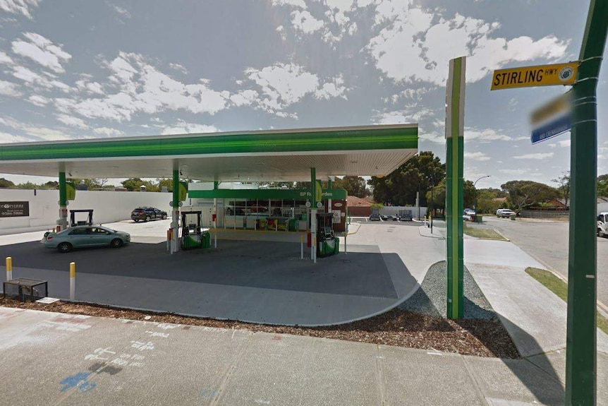 A Google Street View photo of a BP petrol station.
