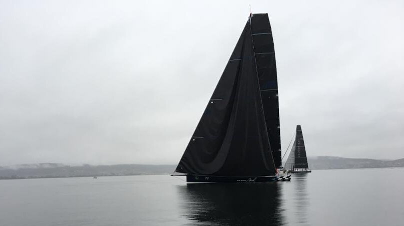 Blackjack edging towards the Hobart finish line with almost no breath of wind.