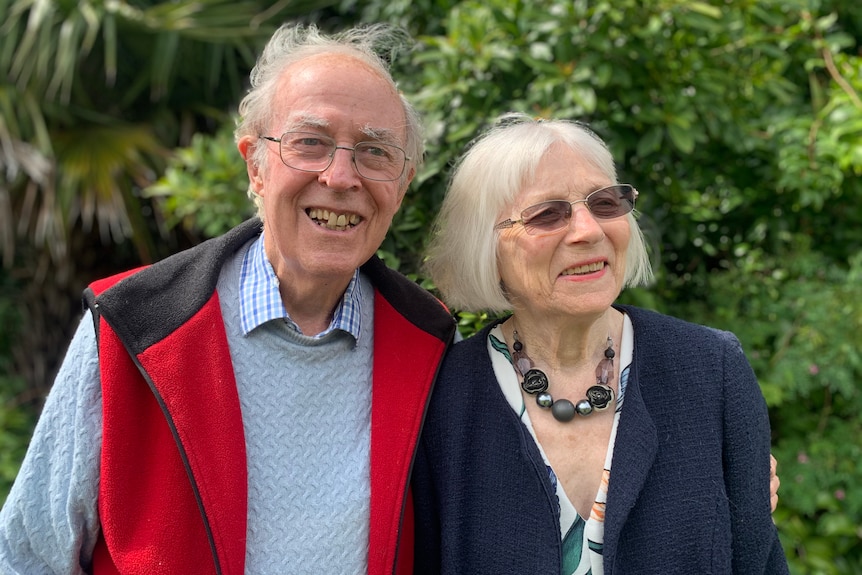 Michael and Bronwyn Shirley, elderly couple