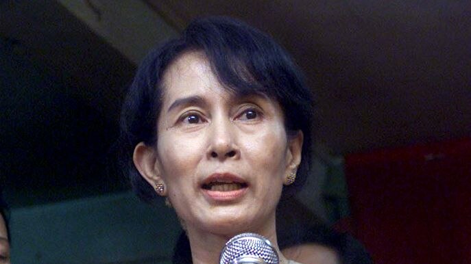 Suu Kyi was taken from her house today to a court.