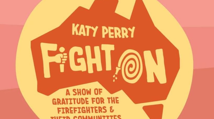 Poster promoting Katy Perry's Fight On concert