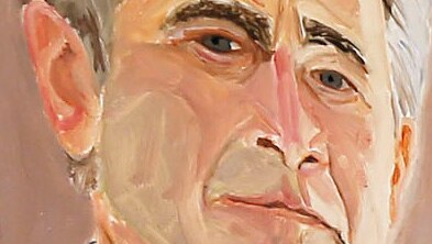 A self-portrait of former US president George W Bush