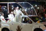 Pope Francis arrives in Manila