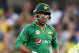 Sharjeel Khan walks off after SCG dismissal