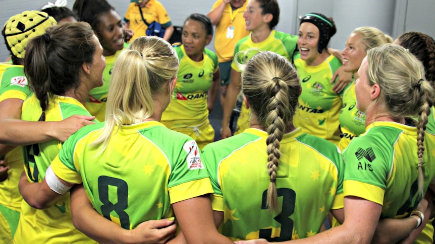 The Australian women's Rugby 7s team