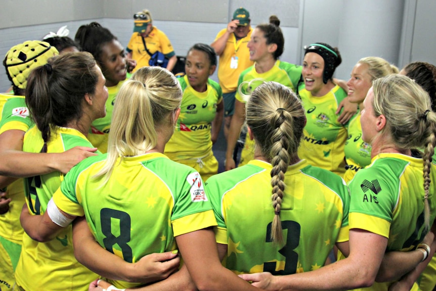 The Australian women's Rugby 7s team