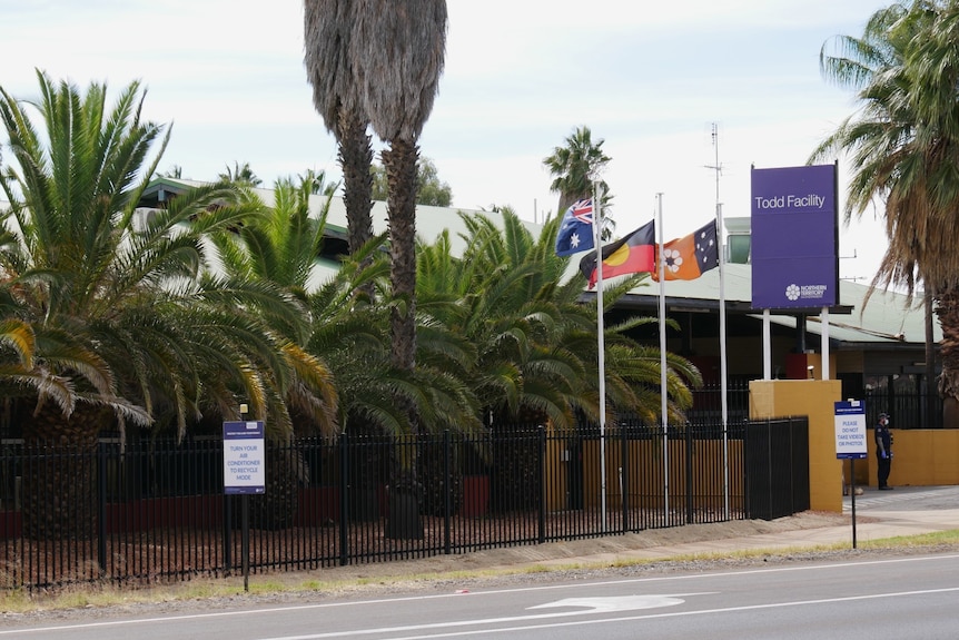The outside of the Todd Facility, a quarantine centre in Alice Springs.
