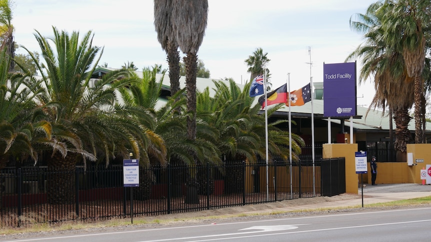 The outside of the Todd Facility, a quarantine centre in Alice Springs.