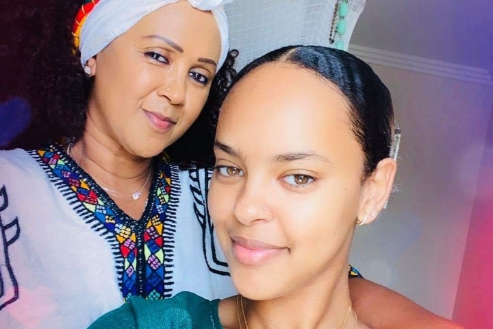 Ribka Kassa (left) is currently separated from her daughter (right), who remains in Australia.