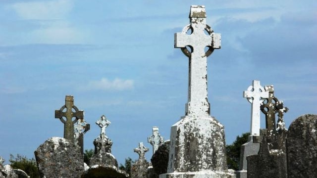 Grave stone in cemetary