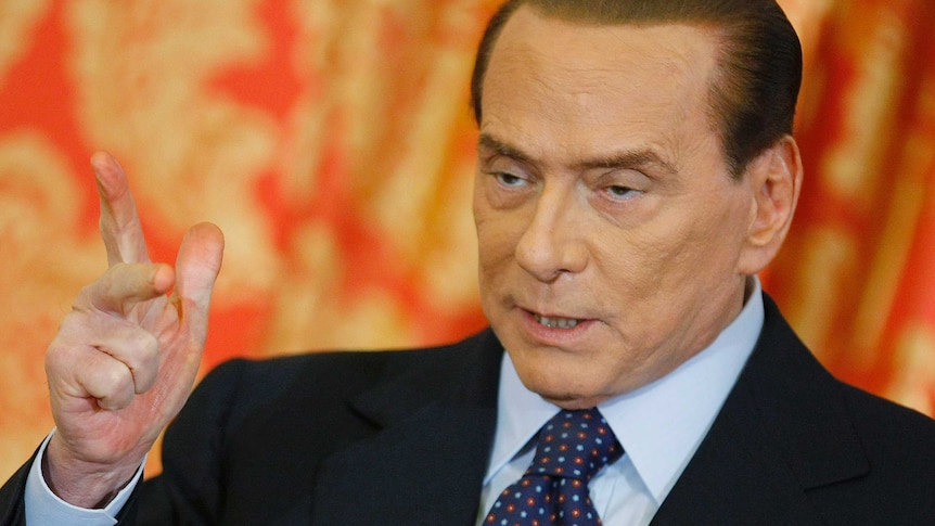 Italy's former prime minister Silvio Berlusconi