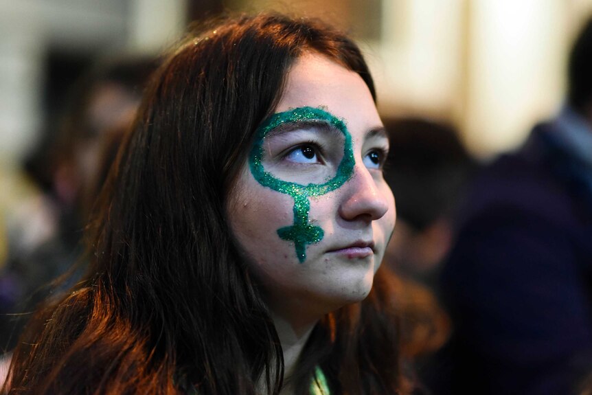 Uruguay pro-choice demonstrator