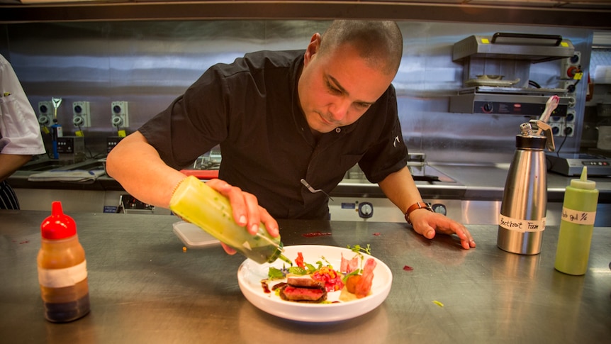 World class chef, Ruben Koopman dresses up his food to make simple foods in to an exciting experience.